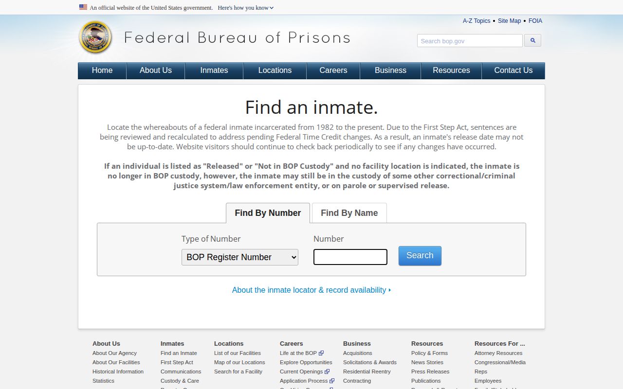 Federal inmate locator used after a Catoosa County booking leaves local custody